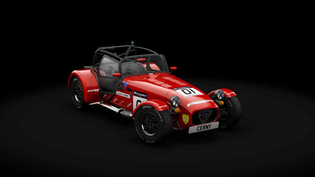 Caterham Academy 2020, skin 01_cerny